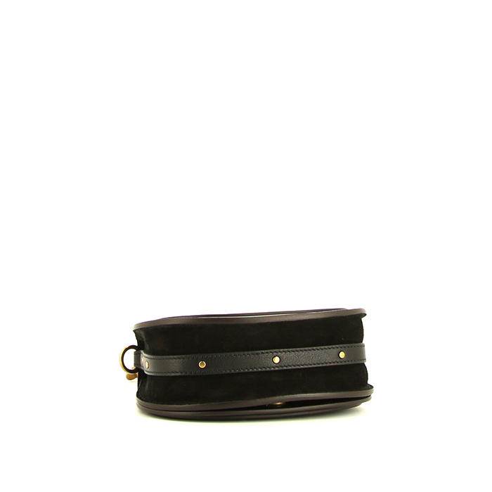Chloé Nile shoulder bag in black leather - Detail D5