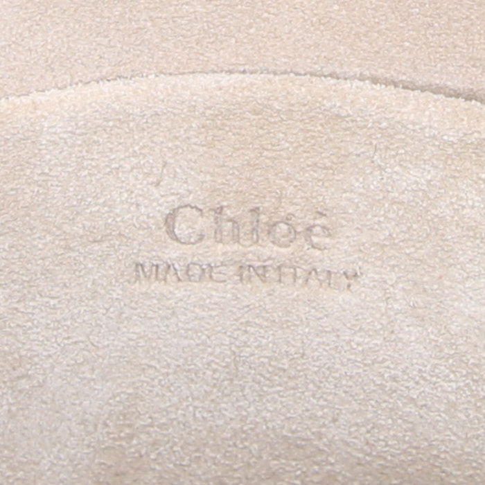 Borsa Chloé Nile in pelle gold e camoscio gold - Detail D4