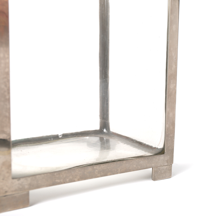 Gabriella Crespi, Vase, en verre et métal argenté, signé, de 1966 - Detail D2