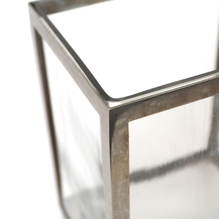 Gabriella Crespi, Vase, en verre et métal argenté, signé, de 1966 - Detail D3