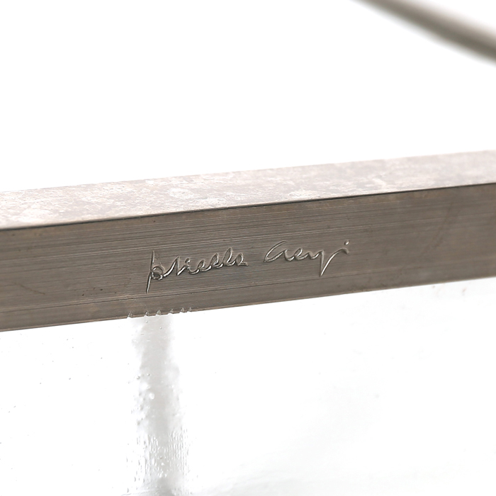 Gabriella Crespi, Vase, in glass and silvered metal, signed, of 1966 - Detail D4