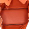 Sac à main Hermes Birkin 25 cm en cuir togo orange - Detail D2 thumbnail