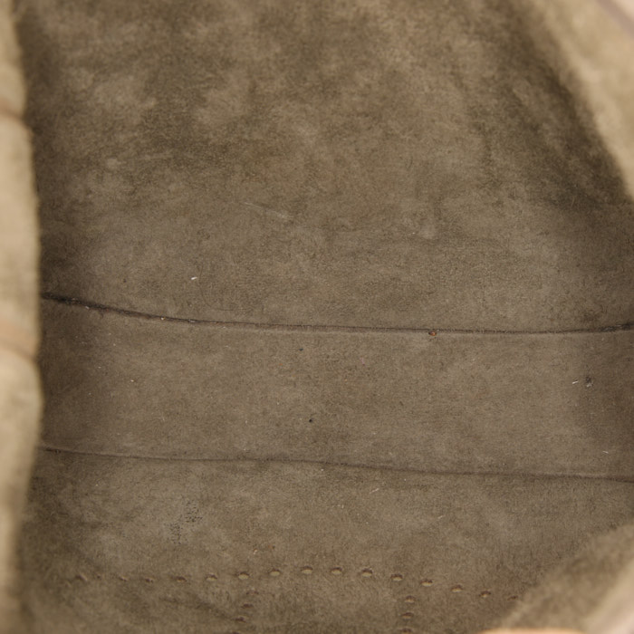 Borsa a tracolla Hermes Evelyne modello piccolo in pelle togo etoupe - Detail D2
