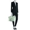Celine Phantom handbag in green grained leather - Detail D1 thumbnail