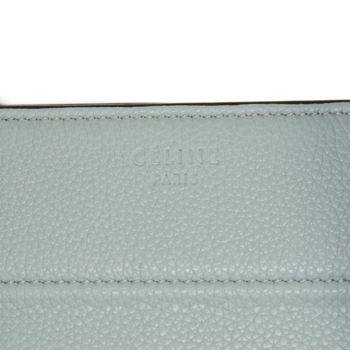 Borsa Celine Phantom in pelle martellata verde acqua - Detail D3