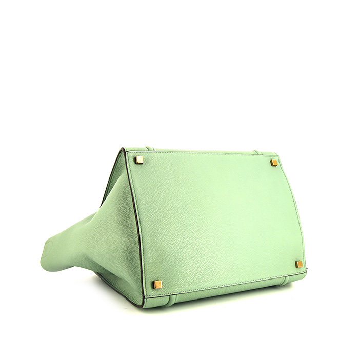 Borsa Celine Phantom in pelle martellata verde acqua - Detail D4