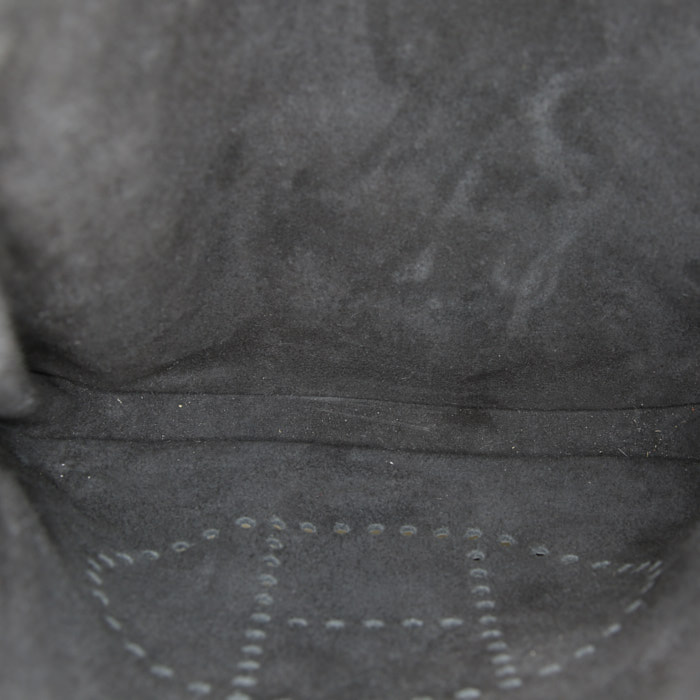 Hermes Evelyne large model shoulder bag in black togo leather - Detail D2