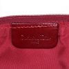 Dior Saddle handbag/clutch in red monogram patent leather - Detail D3 thumbnail