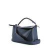 Loewe Puzzle  large model handbag in blue leather - 00pp thumbnail
