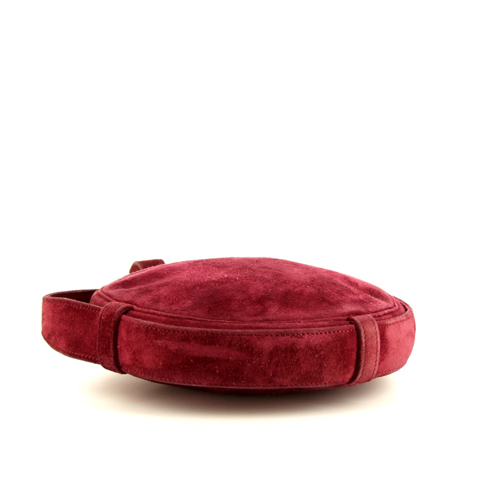 Borsa a tracolla Hermès Vintage in pelle di vitello doblis rosa - Detail D4