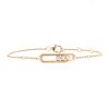 Messika Baby Move bracelet in pink gold and diamonds - 00pp thumbnail