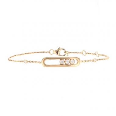 Bracelet Messika Baby Move en or rose et diamants