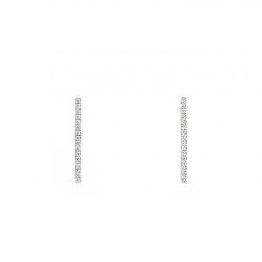 Messika Gatsby Barrette earrings in white gold and diamonds