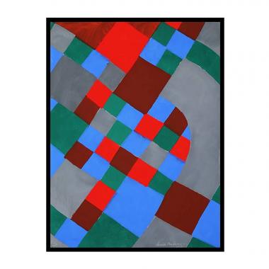 Sonia Delaunay, "Poésie des mots, Poésie des couleurs", pochoir en couleurs sur papier, signé, daté et numéroté, de 1961