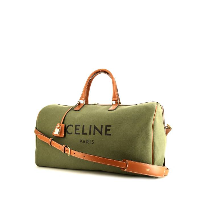 Celine Small Pouch With Strap in Natural