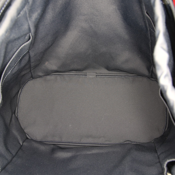 Bolso Cabás Hermès Sellier en lona azul y roja - Detail D3