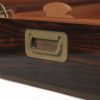 Hermès, great and rare cigar humidor, in Macassar ebony, with H marquetry decoration, the handles in brass, signed, around 1980 - Detail D2 thumbnail