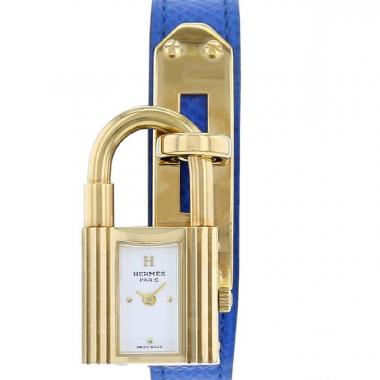 Hermes Kelly-Cadenas watch in gold plated Circa  1990