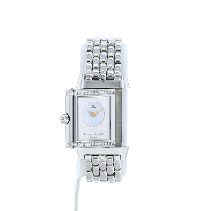 Montre Jaeger-LeCoultre Reverso-Duetto en acier Ref :  266.8.44 Vers  2000 - Detail D2