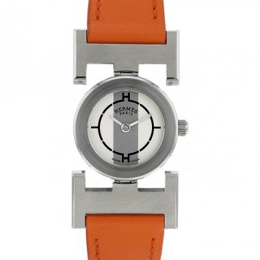 Orologio Hermès Paprika in acciaio Ref :  PA1.210 Circa  2000