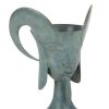 Jean Cocteau, "Petit Faune", sculpture ou vase en bronze patiné vert antique, édition Artcurial, signée, numérotée et datée, avec son certificat d'authenticité, création de 1958, édition des années 1990 - Detail D3 thumbnail