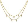 Poiray necklace in yellow gold and diamonds - 00pp thumbnail