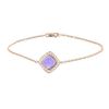 Fred Pain de Sucre small model bracelet in pink gold,  diamonds and amethyst - 00pp thumbnail