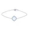 Fred Pain de Sucre small model bracelet in white gold,  diamonds and chalcedony - 00pp thumbnail