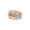 De Grisogono Allegra large model ring in pink gold and diamonds - 00pp thumbnail