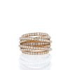 De Grisogono Allegra large model ring in pink gold and diamonds - 360 thumbnail