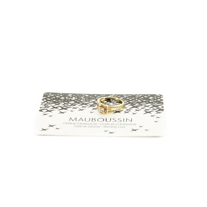 Mauboussin Chance Of Love ring in yellow gold and in diamond - Detail D2