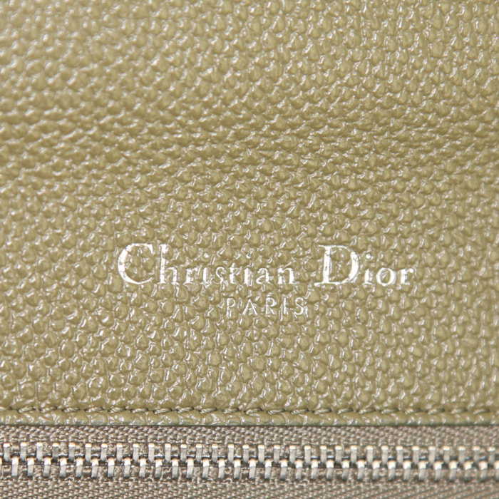 Borsa Dior Diorama in pelle martellata verde kaki - Detail D4