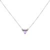 Chaumet Attrape Moi Si Tu M'Aimes necklace in white gold,  diamonds and amethyst - 00pp thumbnail