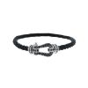 Fred Force 10 large model bracelet in white gold,  stainless steel and diamonds - 00pp thumbnail