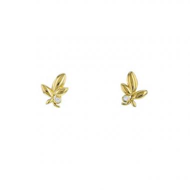 Pendientes Tiffany 
Co Olive Leaf en oro amarillo y diamantes Pendientes Tiffany 
Co Olive Leaf en oro amarillo y diamantes