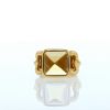 Hermes Médor ring in yellow gold and citrine - 360 thumbnail