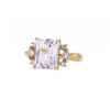Tasaki ring in yellow gold, diamonds and kunzite - 00pp thumbnail