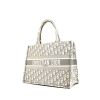 Shopping bag Dior Book Tote modello medio in tela monogram grigia e bianca - 00pp thumbnail