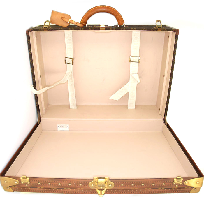 Valise Louis Vuitton Alzer 60 en toile monogram et lozine - Detail D2