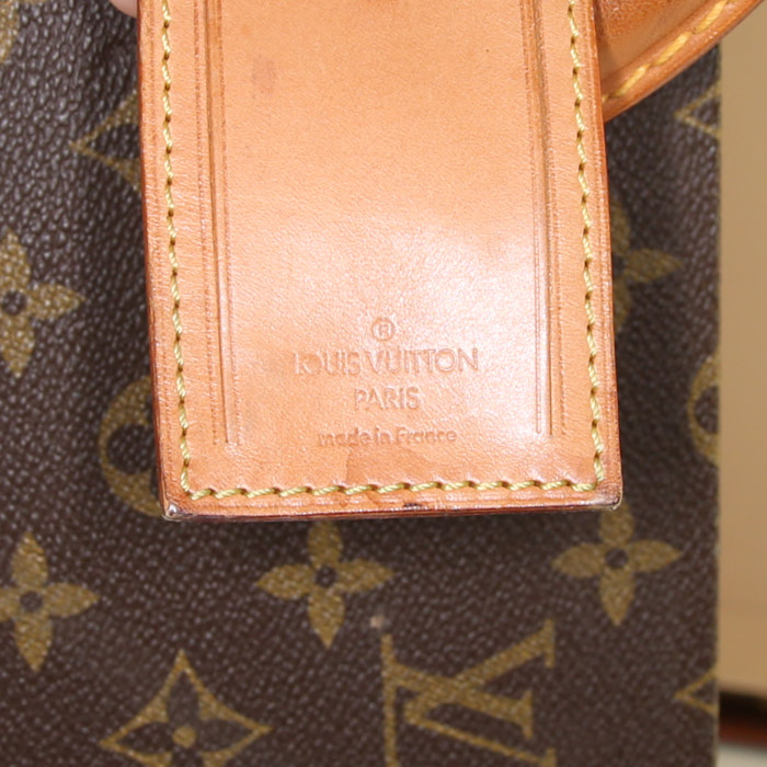 Maleta Louis Vuitton Alzer 60 en lona Monogram y fibra vulcanizada - Detail D3