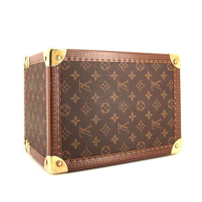 Vanity Louis Vuitton Boîte à flacons en lona Monogram y cuero natural - Detail D3