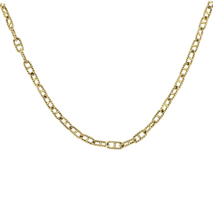 Collana lunga Vintage in oro giallo