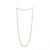 Vintage long necklace in yellow gold - 360 thumbnail