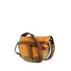 Loewe Gate shoulder bag in gold, taupe and brown tricolor leather - 00pp thumbnail