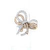 Van Cleef & Arpels ring in white gold,  pink gold and diamonds - 360 thumbnail