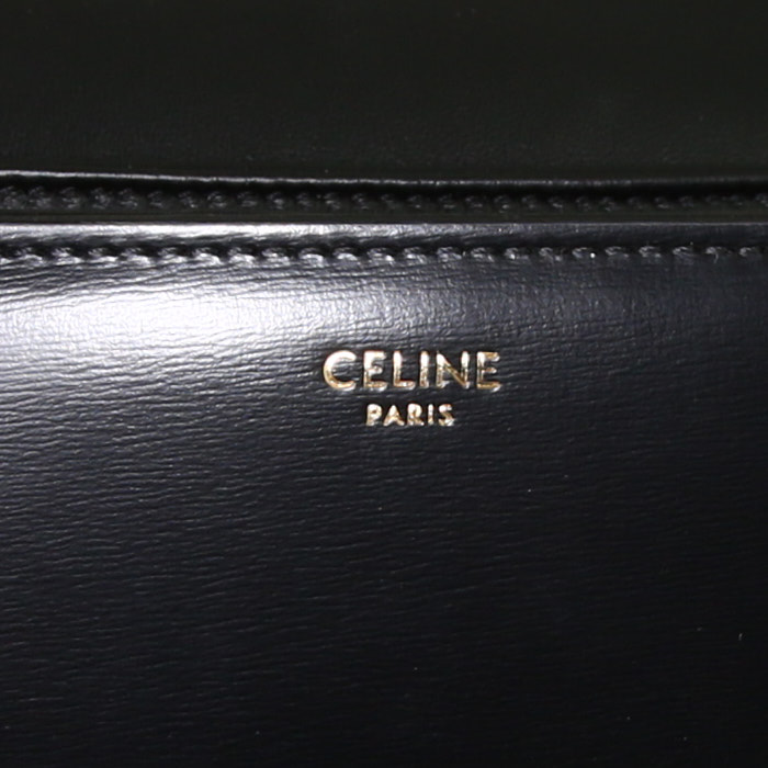 Borsa Celine Triomphe Teen in pelle nera - Detail D3