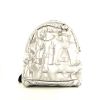 Chanel Coco Cocoon backpack in silver quilted canvas - 360 thumbnail