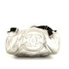 Chanel Coco Cocoon backpack in silver quilted canvas - Detail D4 thumbnail