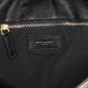 Saint Laurent College shopping bag in black chevron quilted leather - Detail D3 thumbnail