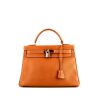 Hermes Kelly 32 cm handbag in gold leather - 360 thumbnail